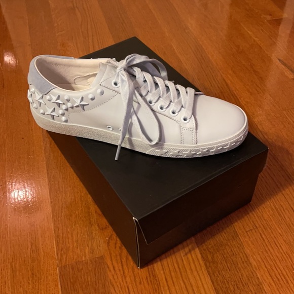 ASH Dazed Low Top Leather Sneakers Light Blue NIB 9 / 39 - Picture 7 of 8